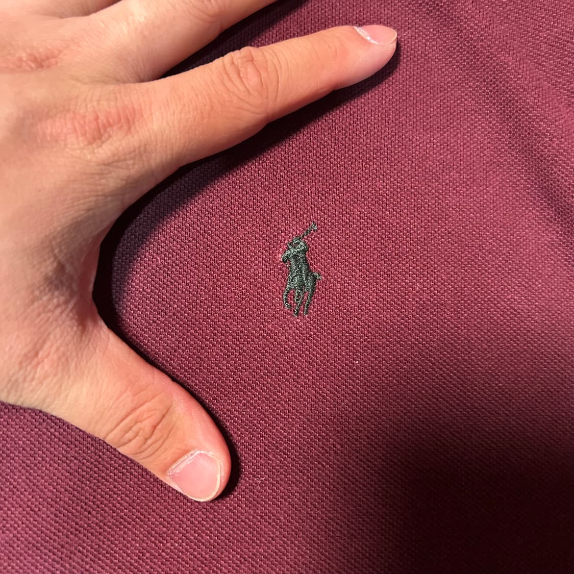 [2XL] 폴로 랄프로렌 버건디 포니 로고 카라 반팔 상품이미지4