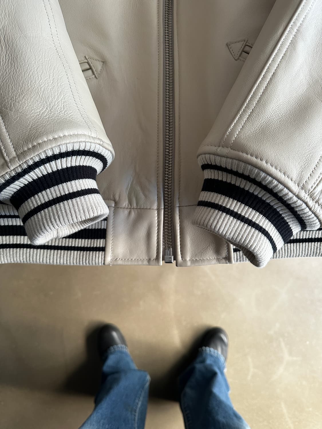 Avirex 아비렉스 아이콘 레더 바시티 자켓 상품이미지6