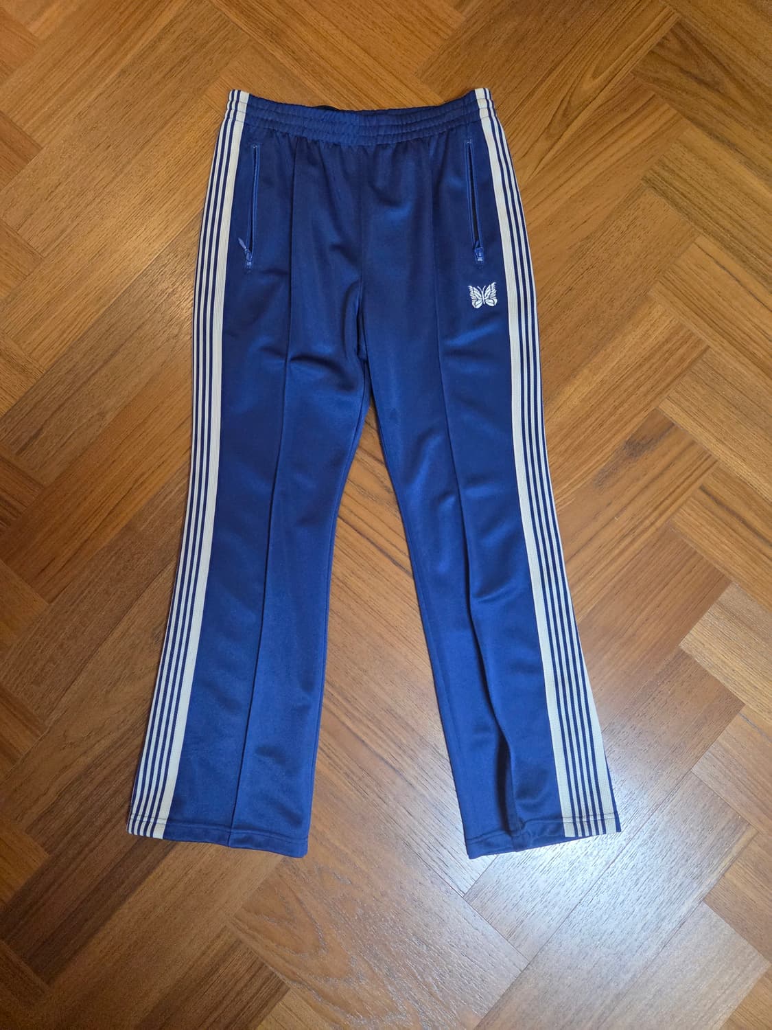 Needles 블루 부츠컷 트랙 팬츠 상품이미지1