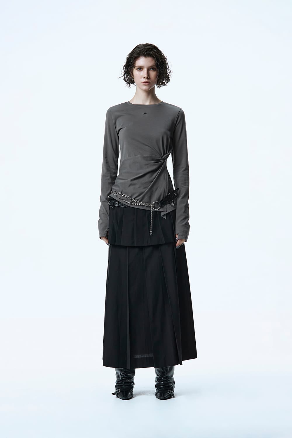 (새상품)트리밍버드 Twist Long Sleeve,차콜 상품이미지2