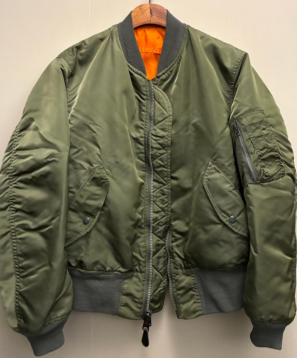 (S~M)90s USA ALPHA 알파인더스트리 빈티지 ma-1 항공점퍼 상품이미지9