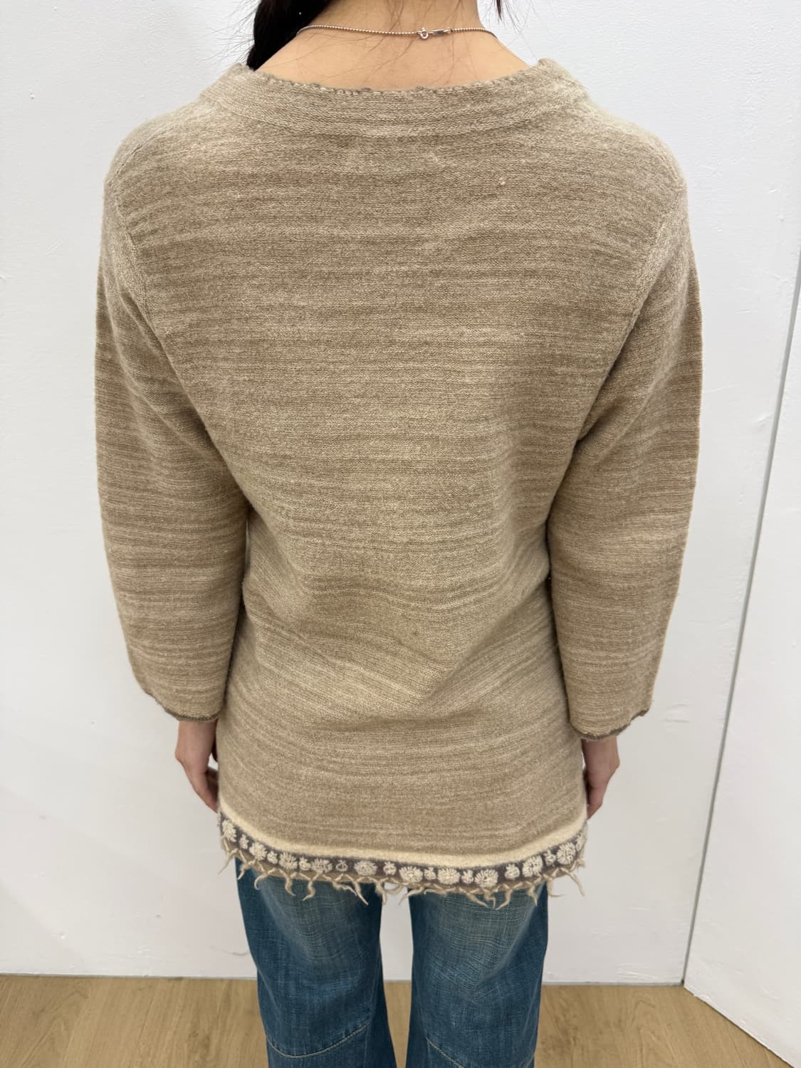 oil tycoon ethnic warm knit top 상품이미지4