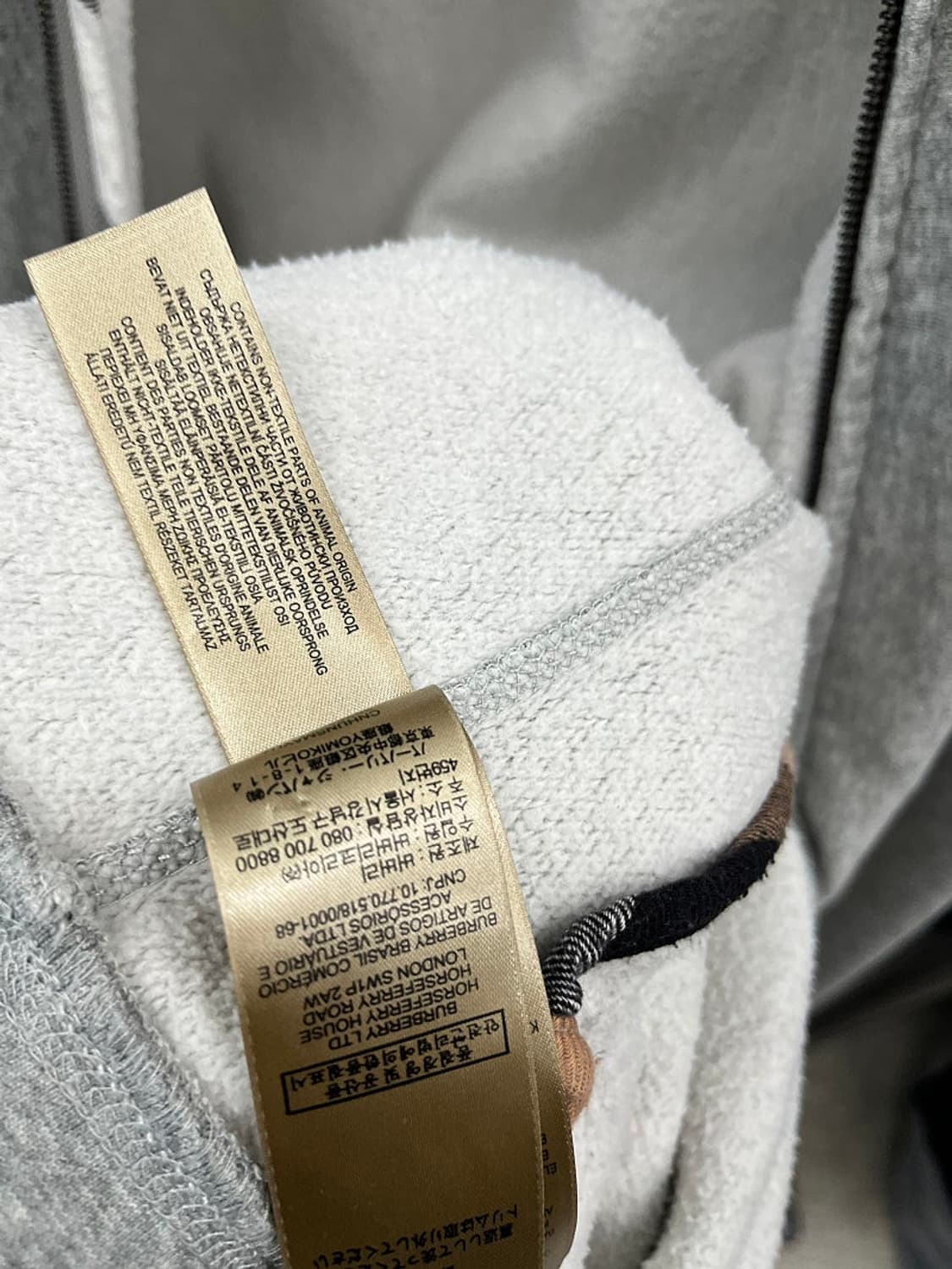 105) 버버리 런던 코튼 집업져지  상품이미지10