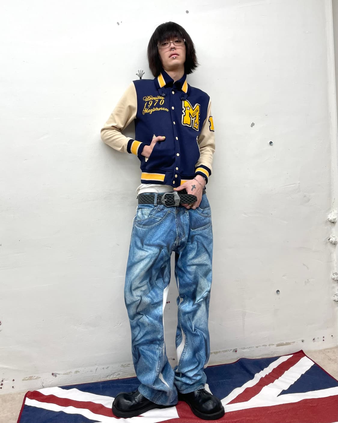 Retro M Navy Stadium Jacket 상품이미지8
