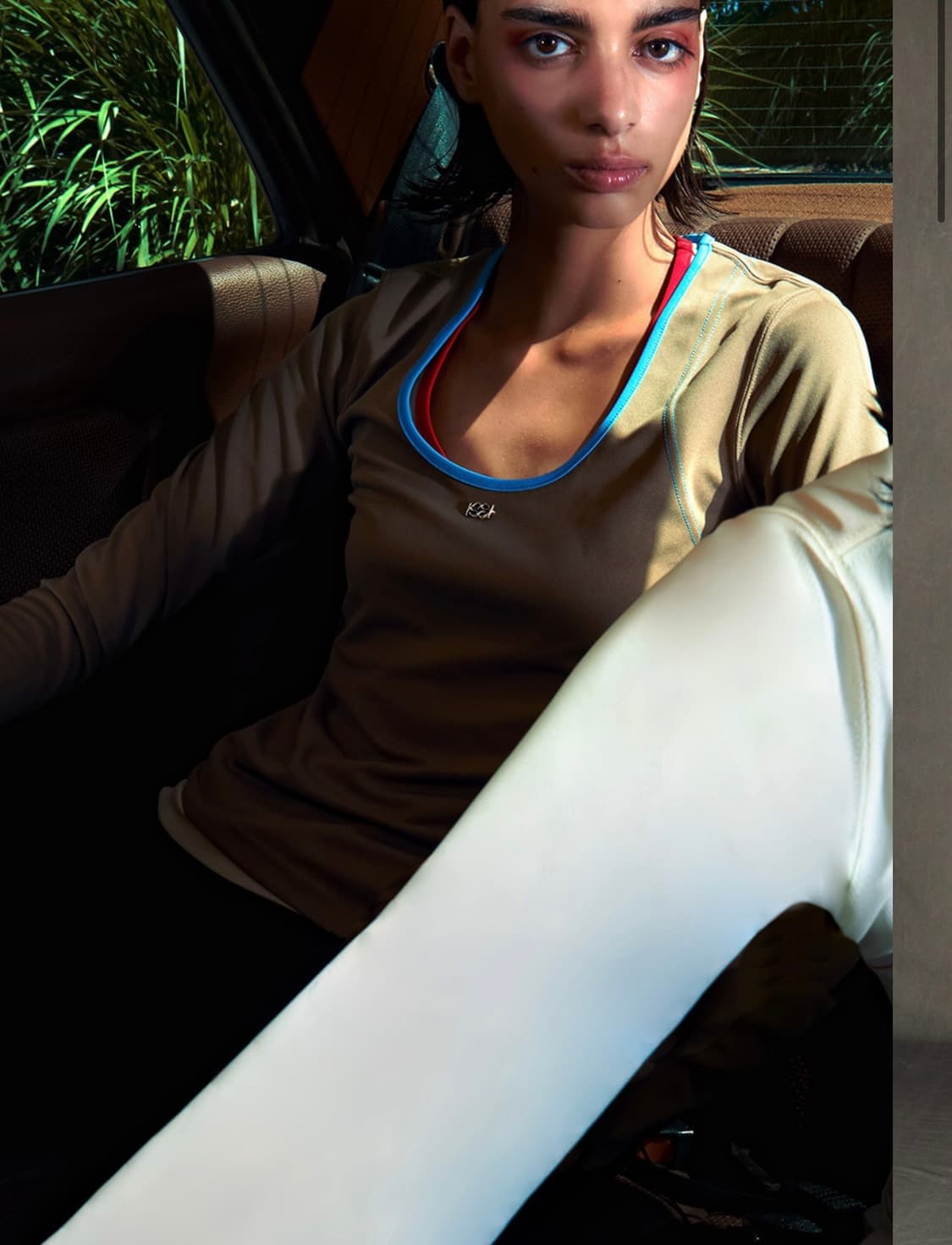 기준 유넥 롱슬리브 탑 베이지 상품이미지3