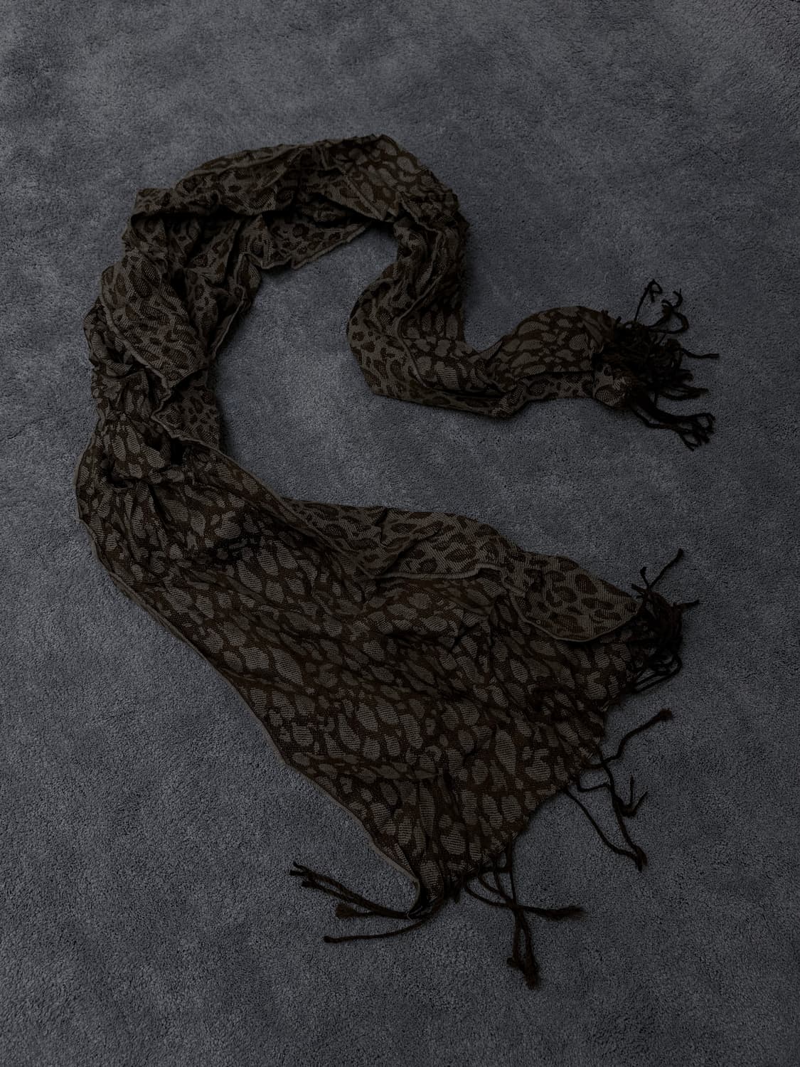 Vintage V-kei,punk leopard muffler 상품이미지2