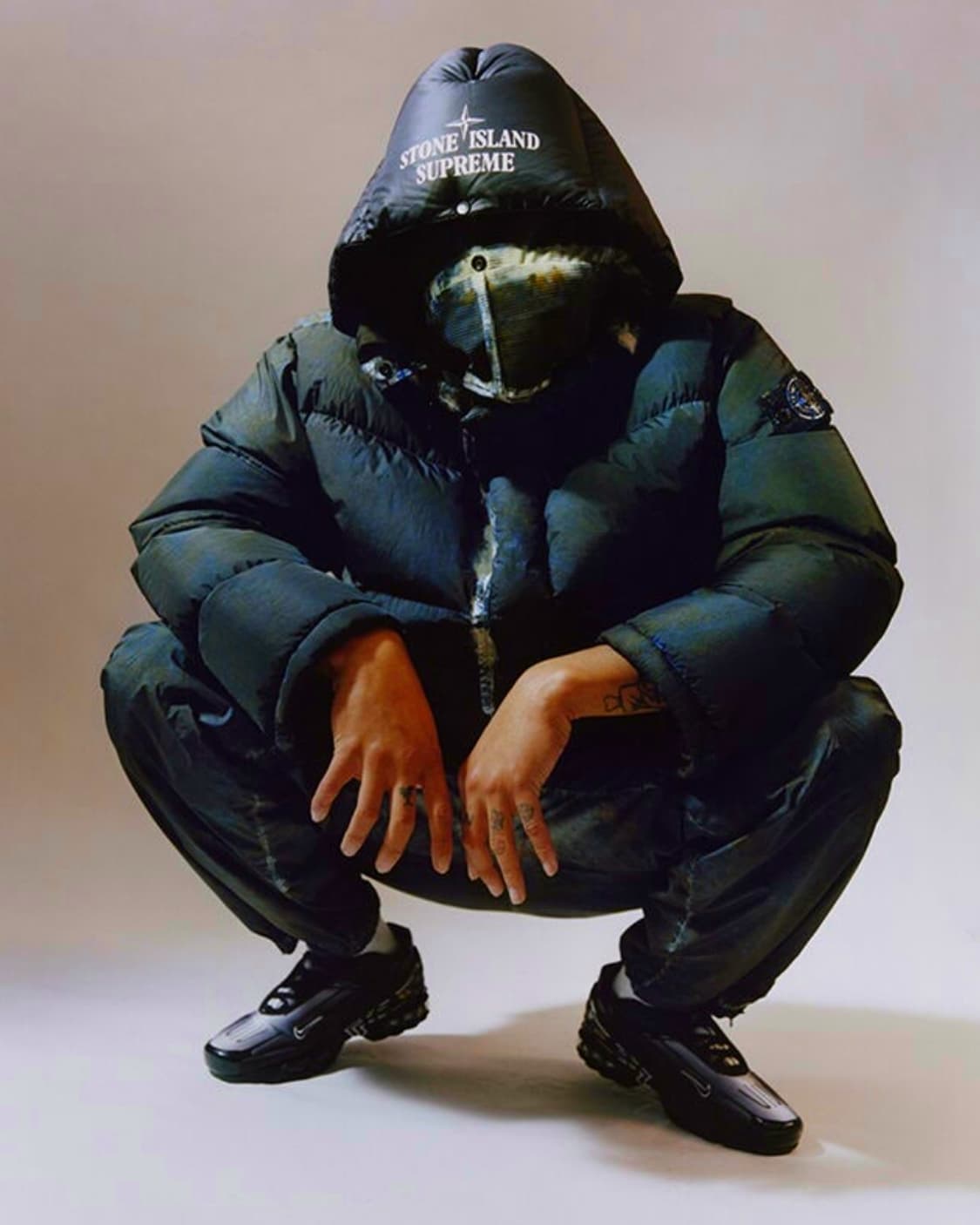 [M] 슈프림 스톤아일랜드 크링클랩스 다운 틸 상품이미지2