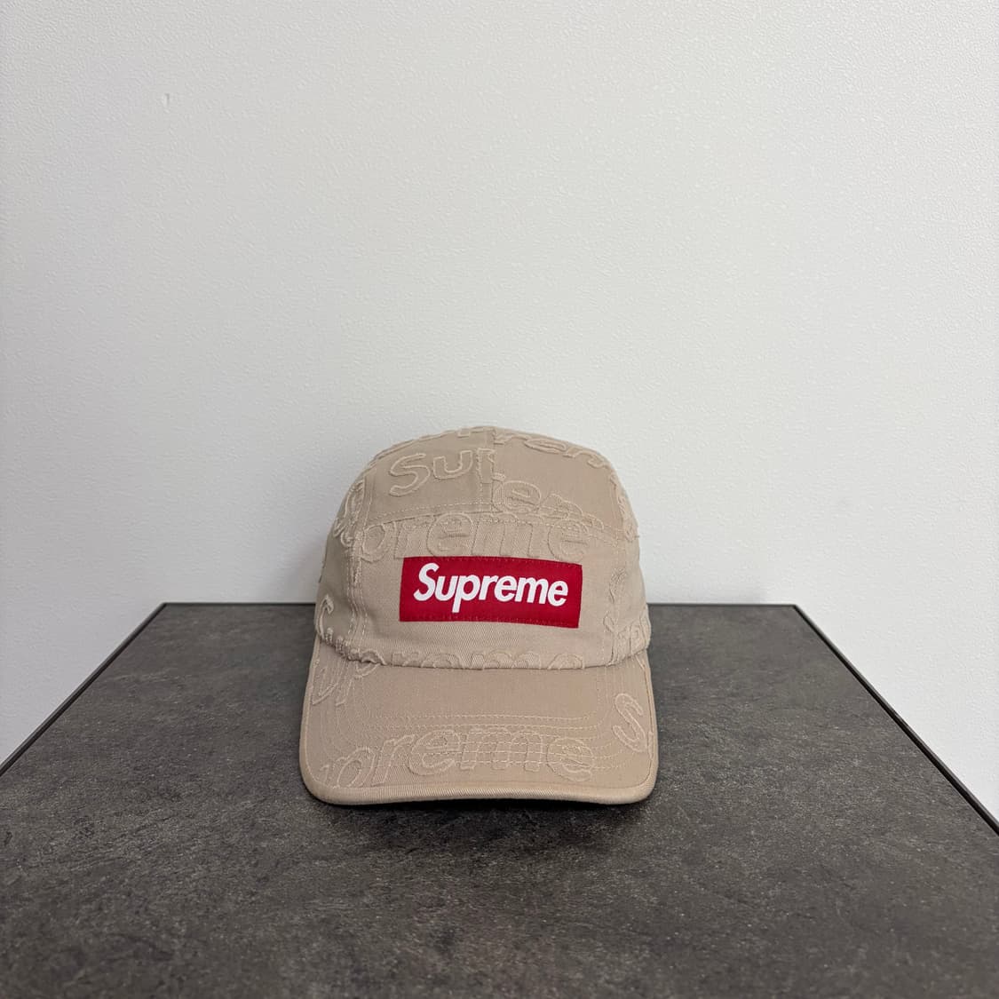 (OS) 슈프림 박스로고 캠프캡 모자 레이저드 트윌 탄 상품이미지1