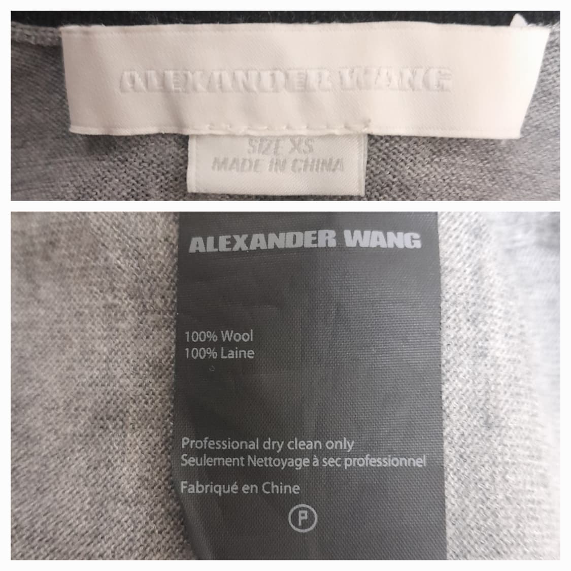 알렉산더왕 브이넥 가오리핏 울니트 XS/프리 상품이미지6