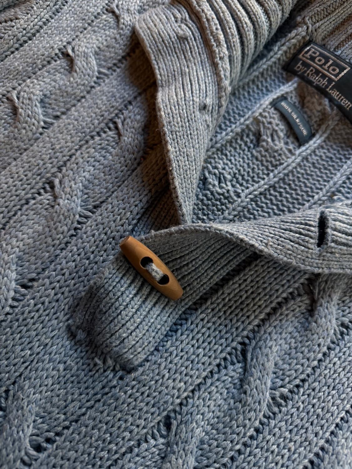 폴로 랄프로렌 실크 100% 숄칼라 케이블 니트 100~103 상품이미지9