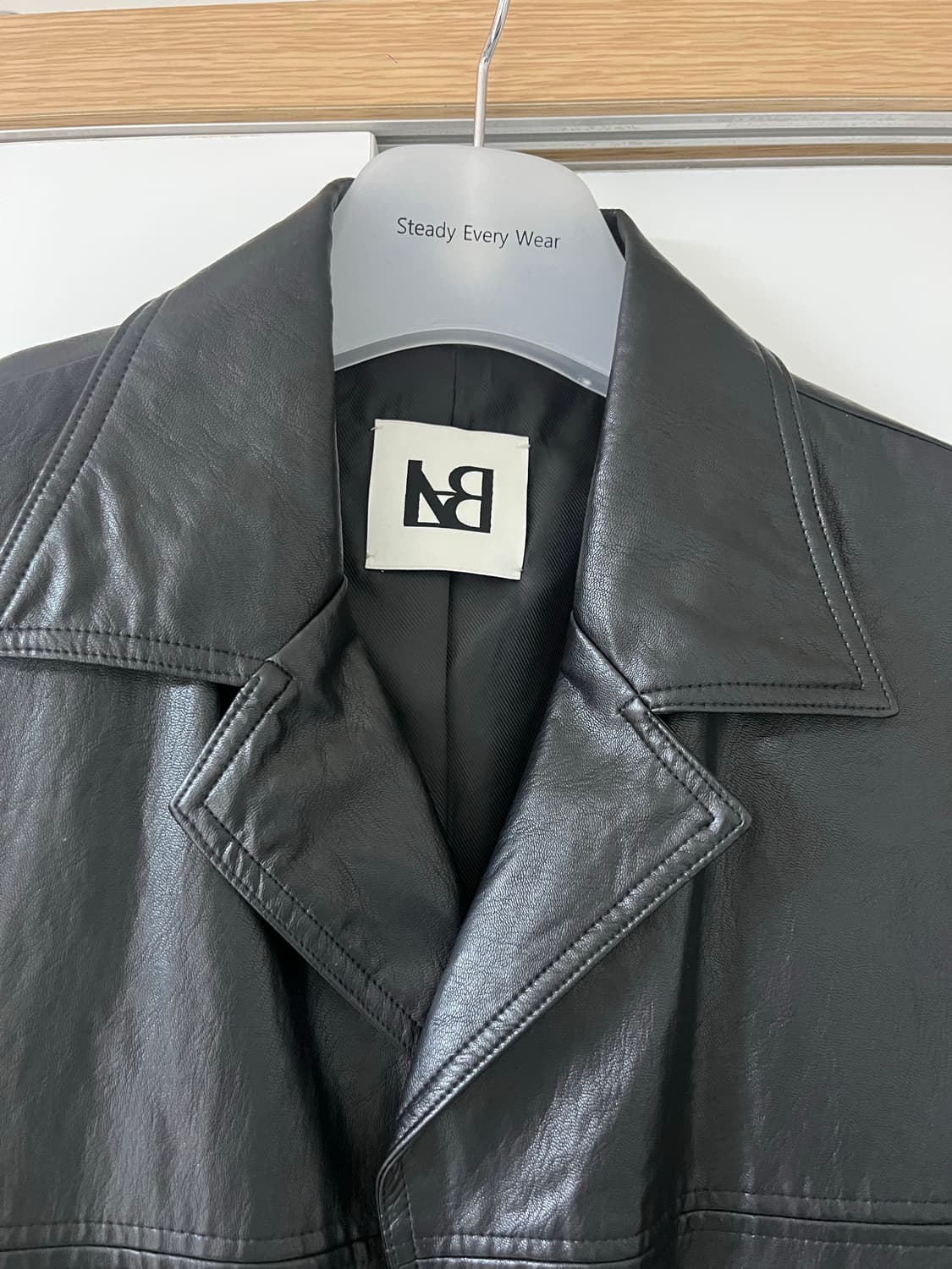 라벨아카이브 비건레더 카코트(블랙)_1사이즈 상품이미지8