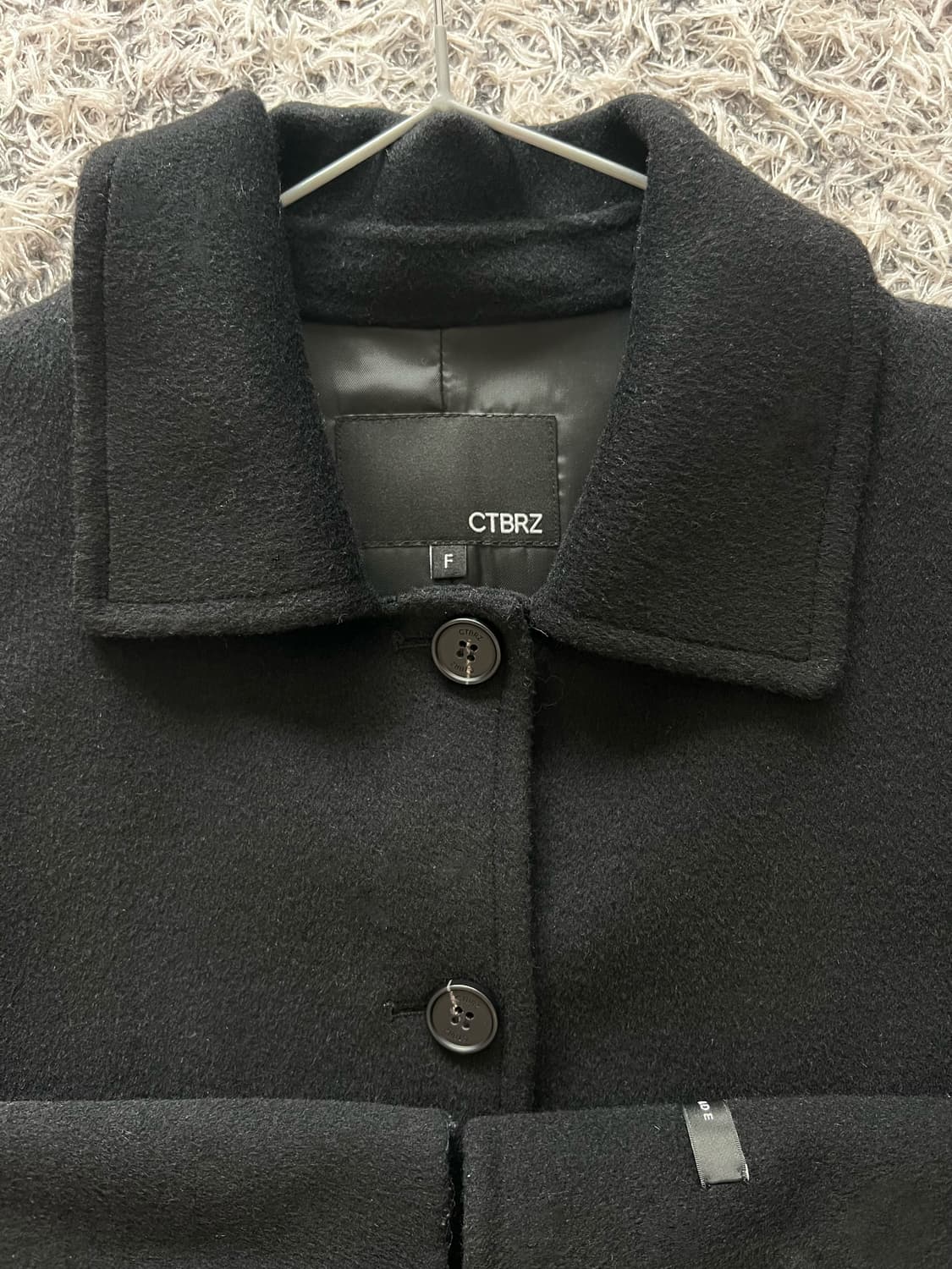 시티브리즈 싱글 숏 코트 블랙컬러 상품이미지2