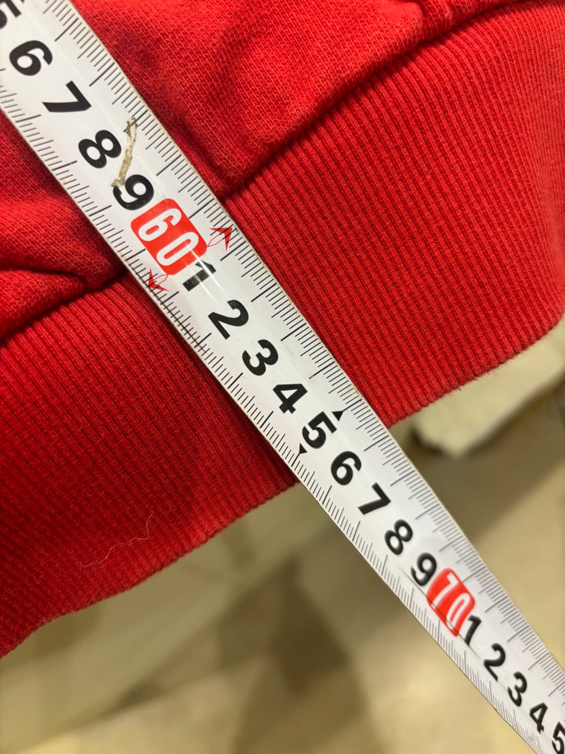 라이프 워크 빅로고 레드 맨투맨 상품이미지5