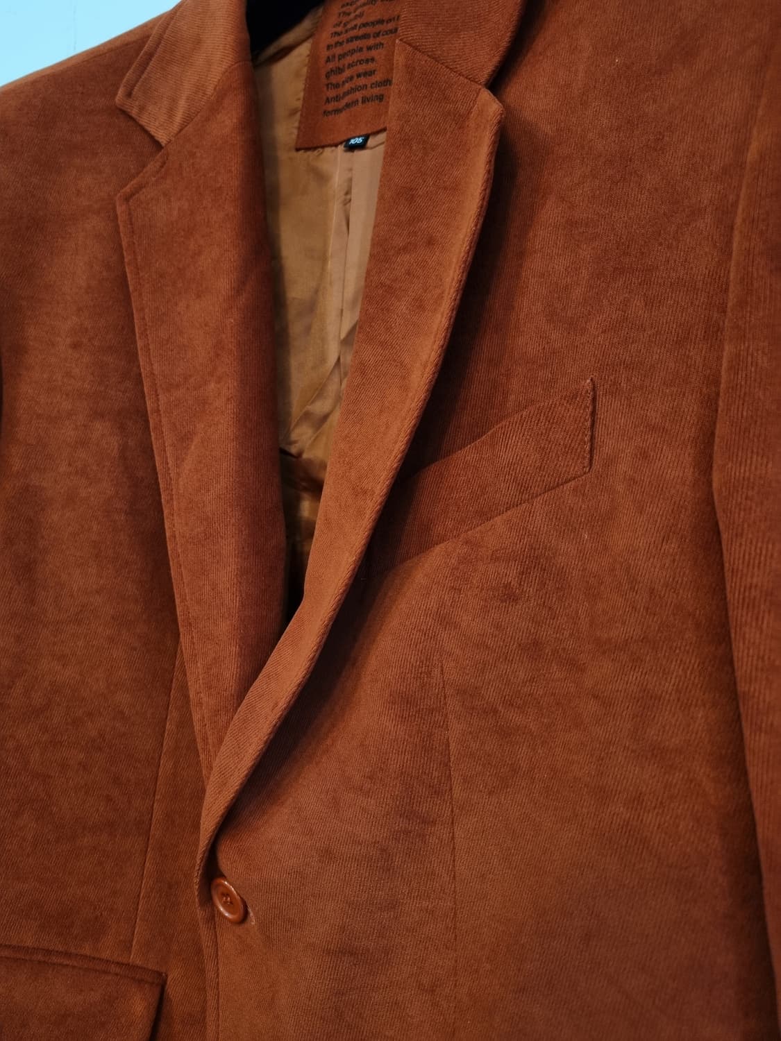 스웨이드 콤비 자켓 105 러스티오렌지 상품이미지4