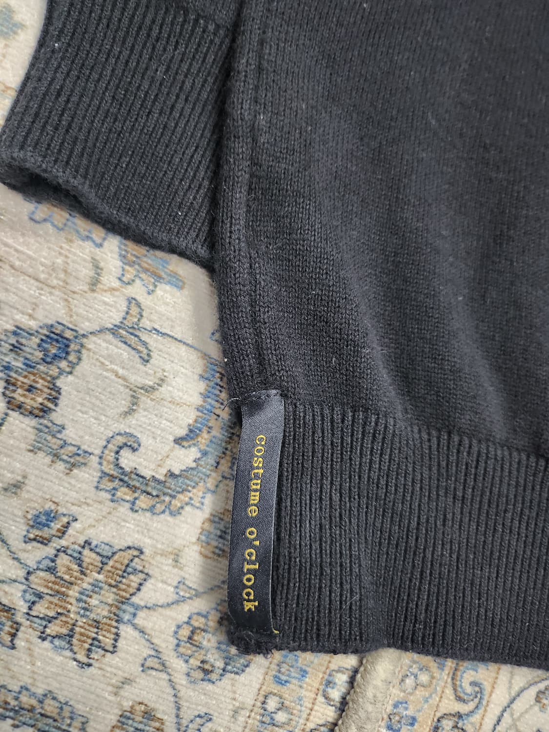 커스텀어클락 블랙 니트 스웨터 M 상품이미지3