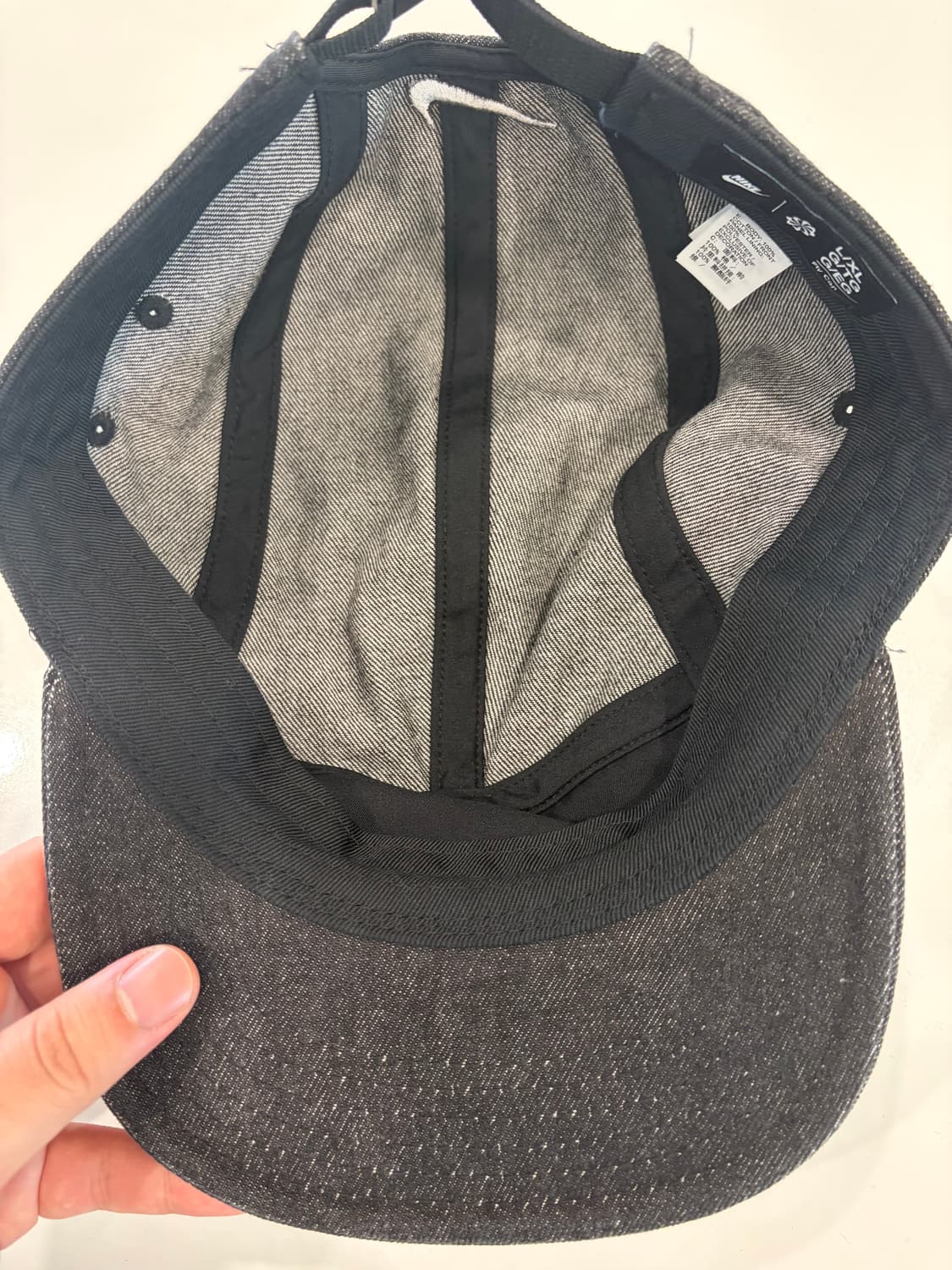 나이키 플라이 언스트럭처 데님 캡 블랙 L/XL 상품이미지3