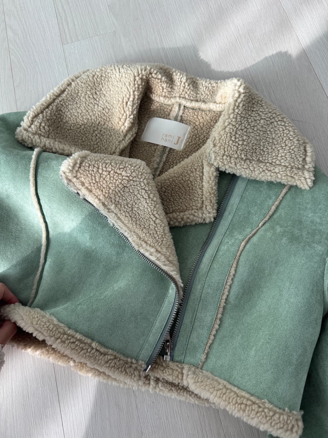 크롭 무스탕 상품이미지3