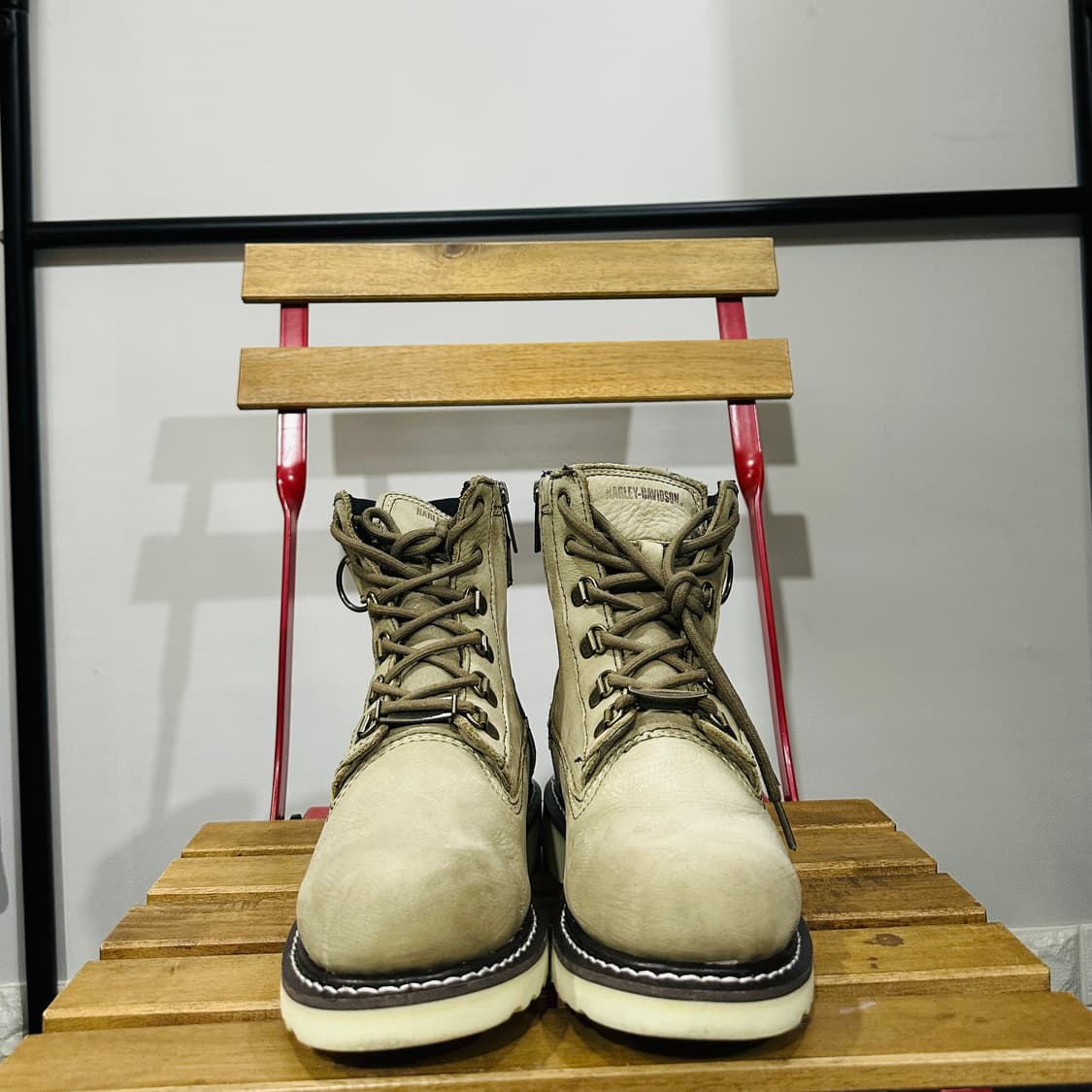 US7.5) 할리데이비슨 워커 풋웨어 마르코니 부츠 스웨이드 상품이미지2