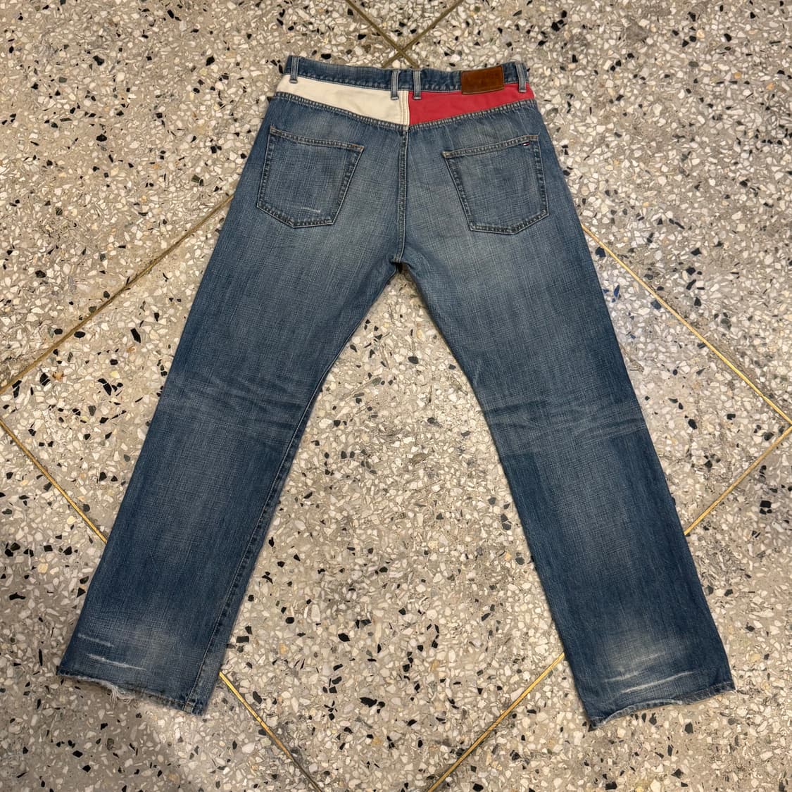 [미친핏] 80s 타미힐피거 distressed 데님 베기팬츠 상품이미지6
