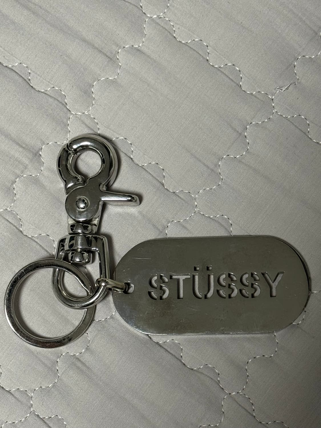 스투시 메탈 태그 키체인 실버 상품이미지2
