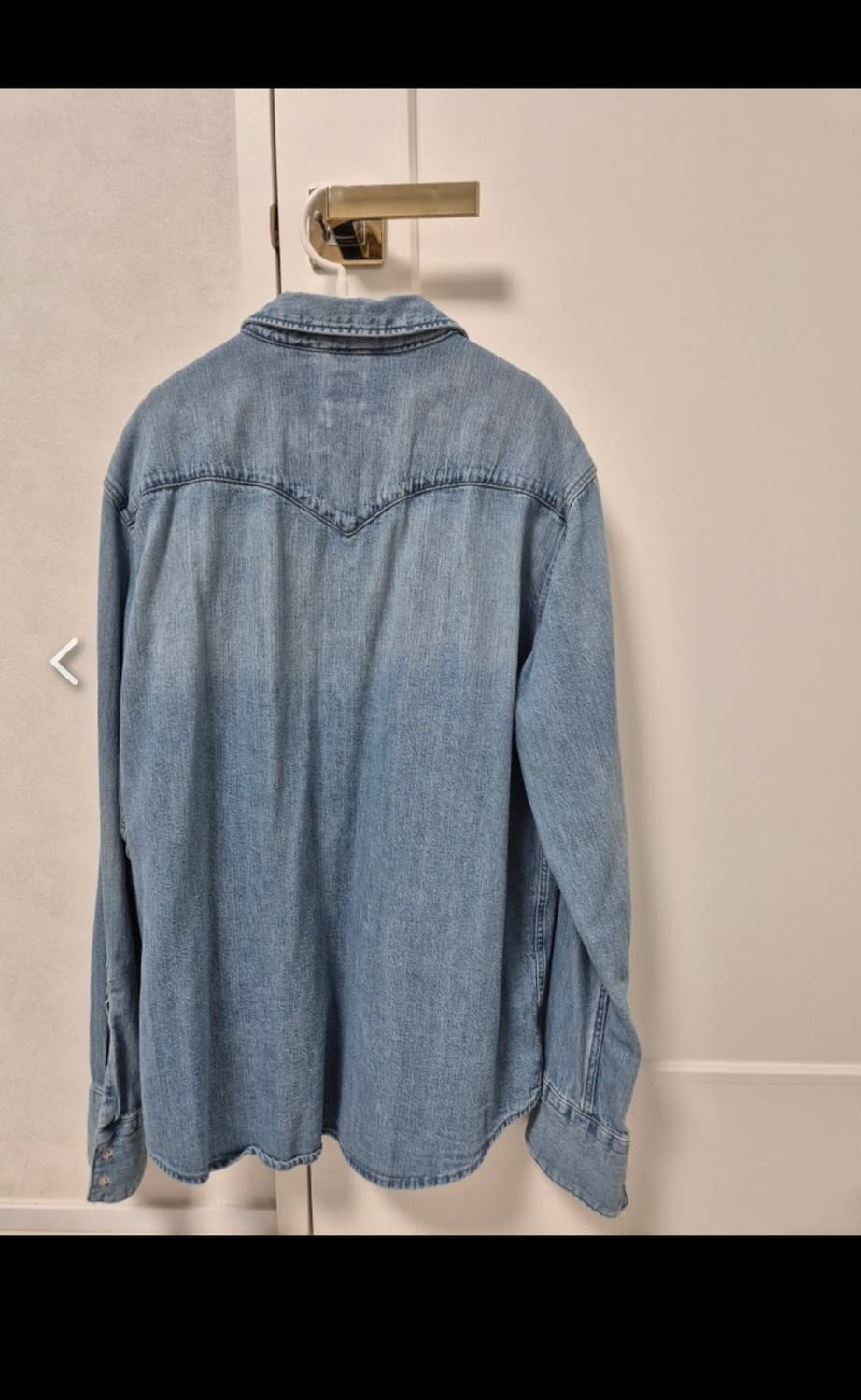 리바이스 데님 셔츠 M 연청 상품이미지2