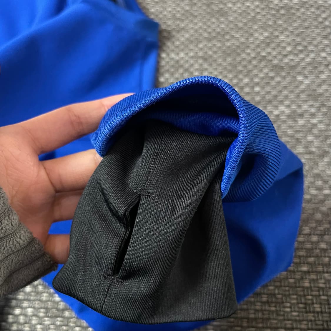 아디다스 블루 빅로고 맨투맨 상품이미지5