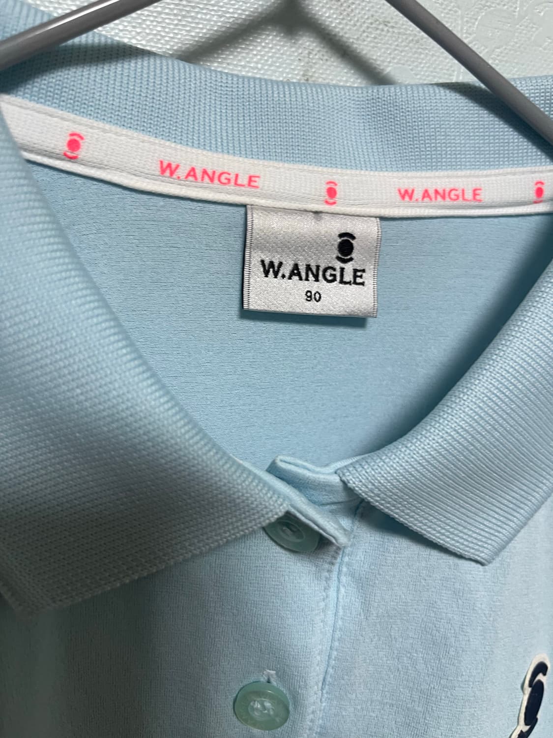 W.ANGLE 반팔 카라티 라이트 블루 상품이미지5