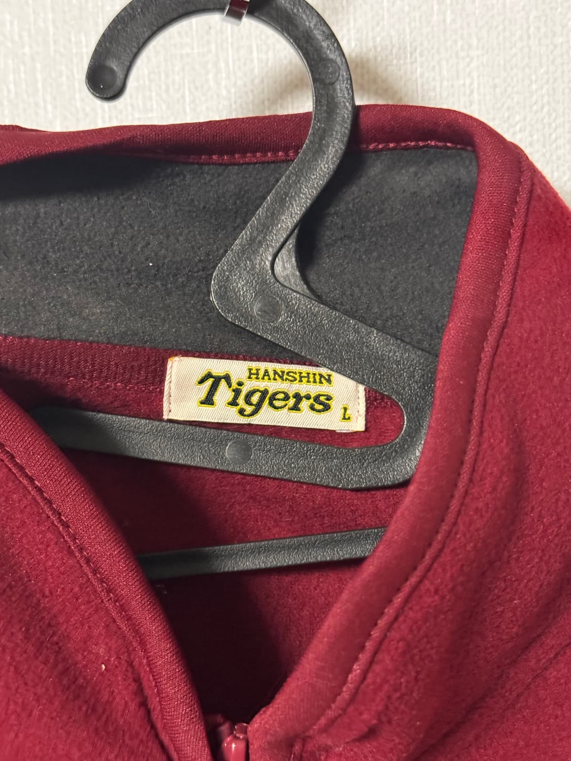 한신타이거즈 버건디 기모 후리스 자켓 상품이미지4