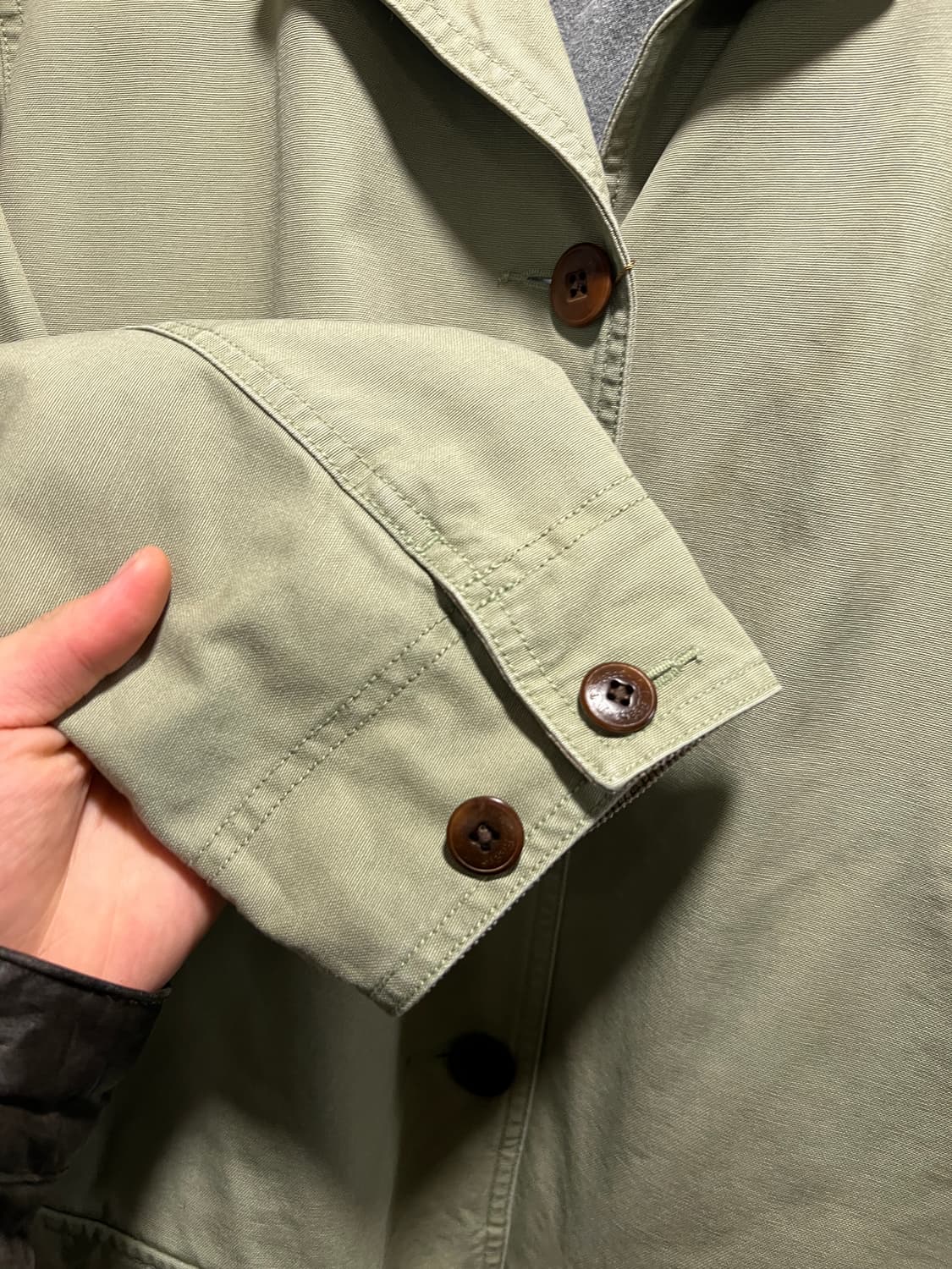 [XL]엘엘빈 USA 코튼 라이닝 라임 캔버스 헌팅 자켓 상품이미지6