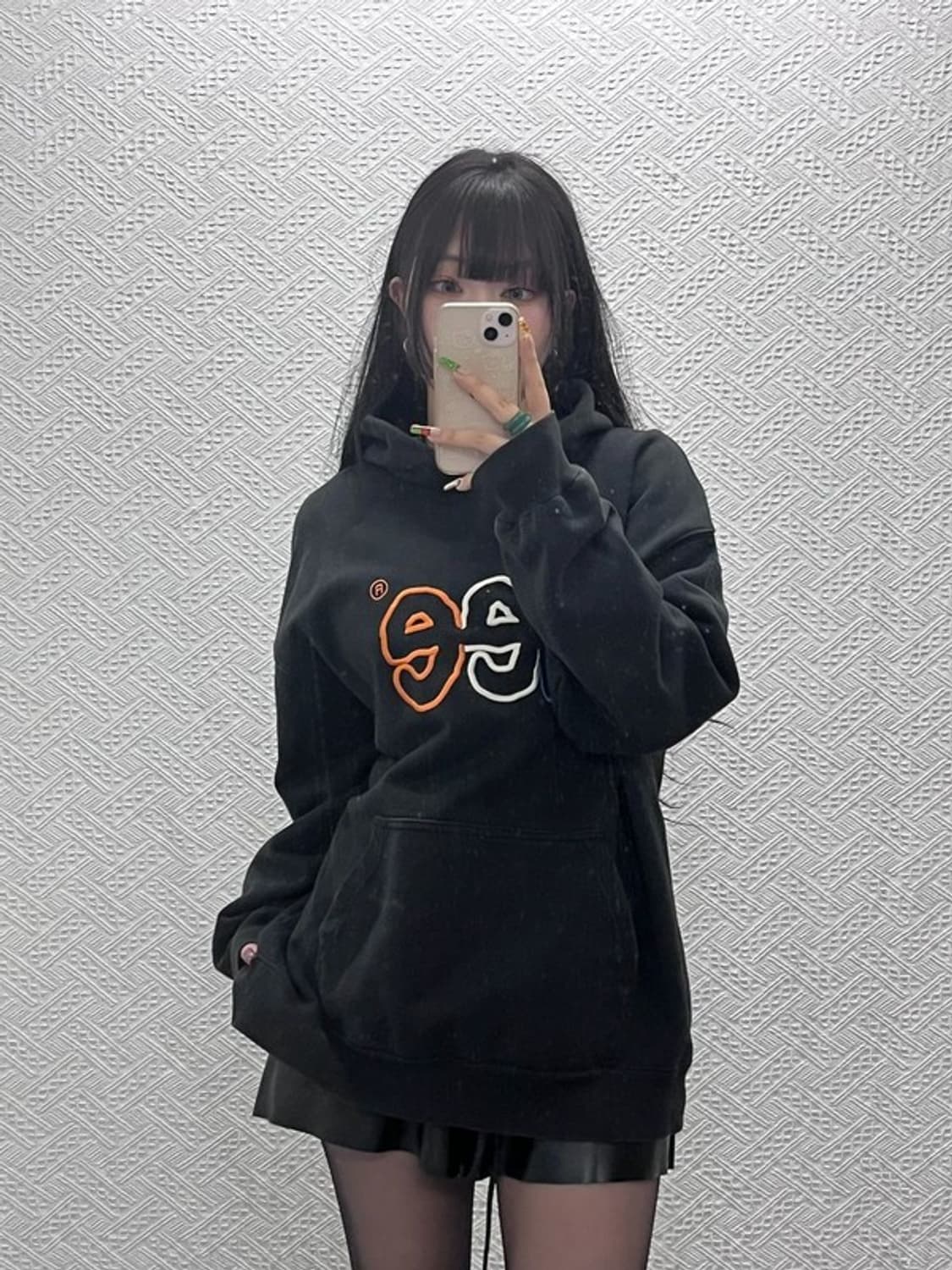 LEE 리 레트로 스트릿 펑크 스펠자수 후드티 XL C09571 상품이미지2