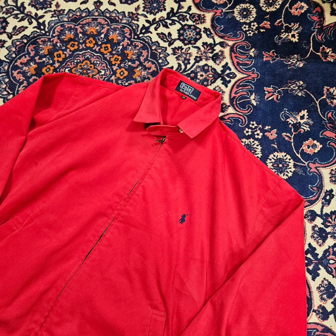 폴로랄프로렌 90's 스윙탑 시그니쳐 포니 블루종자켓 상품이미지4