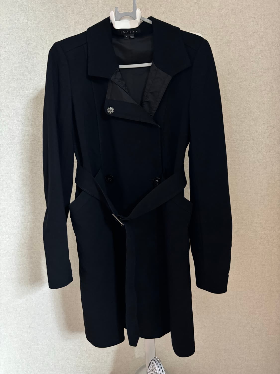 띠어리 Theory 블랙 트렌치 코트 S 상품이미지1