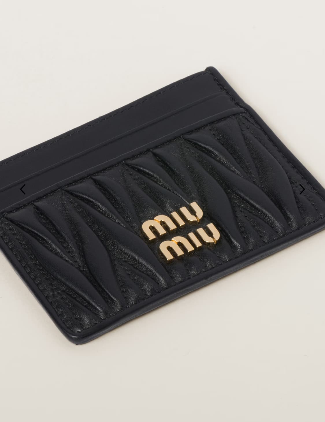 미우미우 마테라쎄 나파 가죽홀더 카드지갑 블랙 판매  상품이미지7