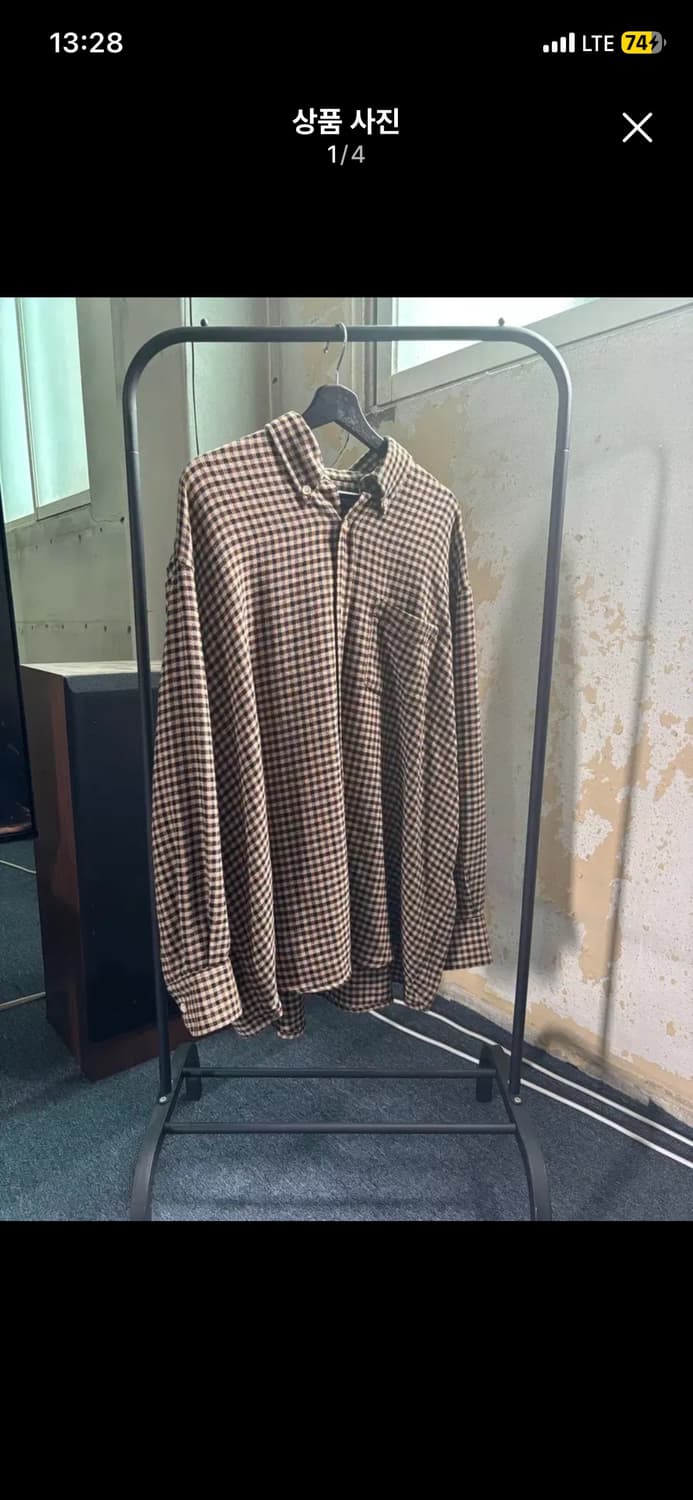 아워레가시 버로우드 체크 셔츠 48 상품이미지1