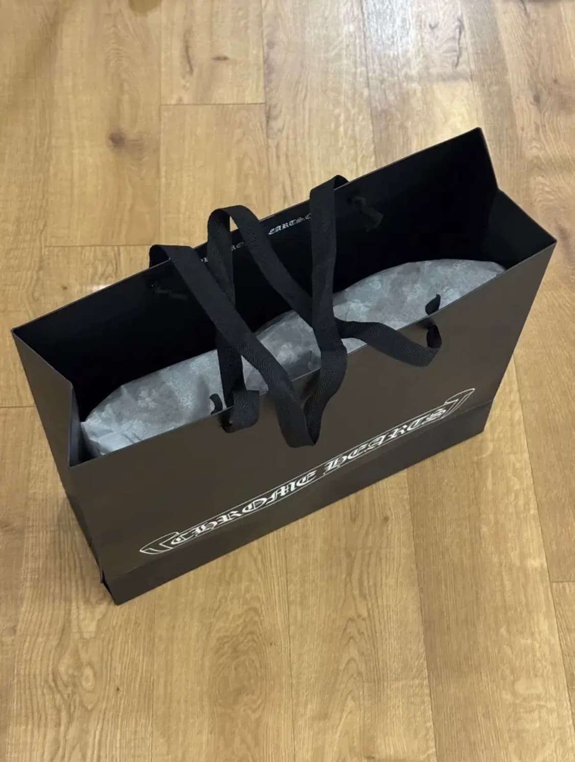 크롬하츠 버티컬 로고 후드집업 L 블랙/아미그린 상품이미지3