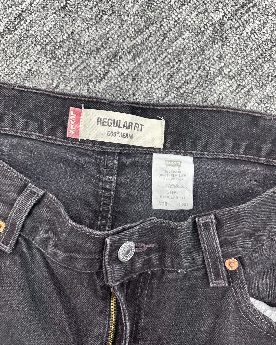 (허단45)00'S 리바이스 505 워싱블랙-M1111 상품이미지2