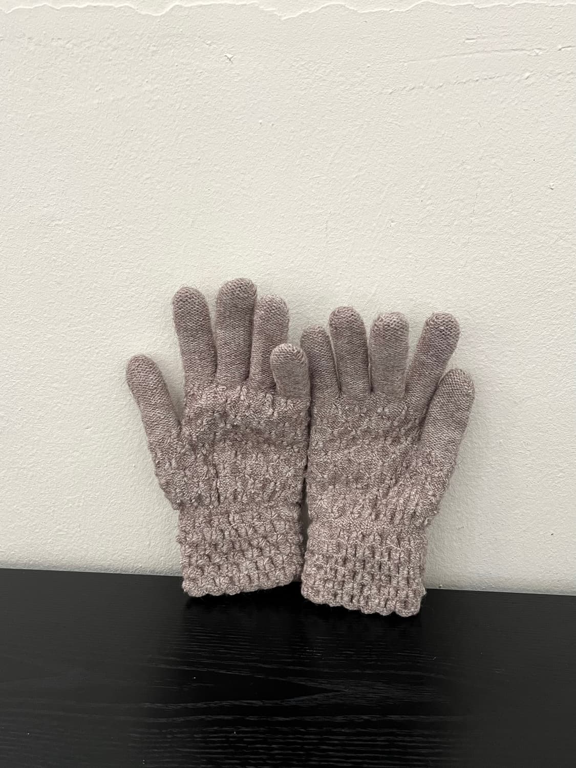 Vtg 오트밀 스웨터 장갑 상품이미지3