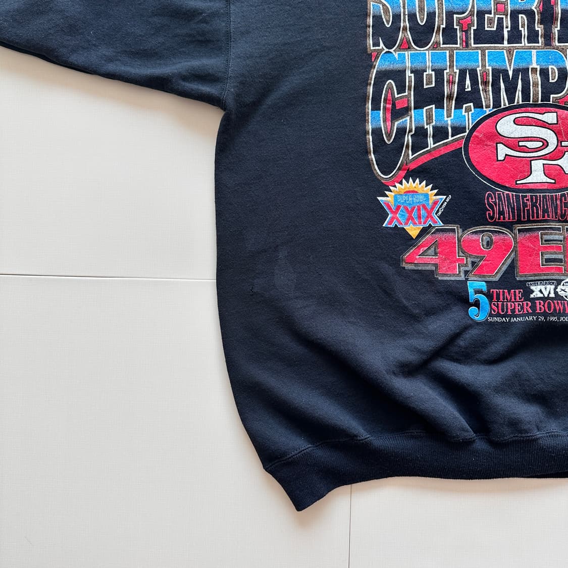 94년도 49ers 슈퍼볼 챔피언 맨투맨 (XL) MADE IN USA  상품이미지10