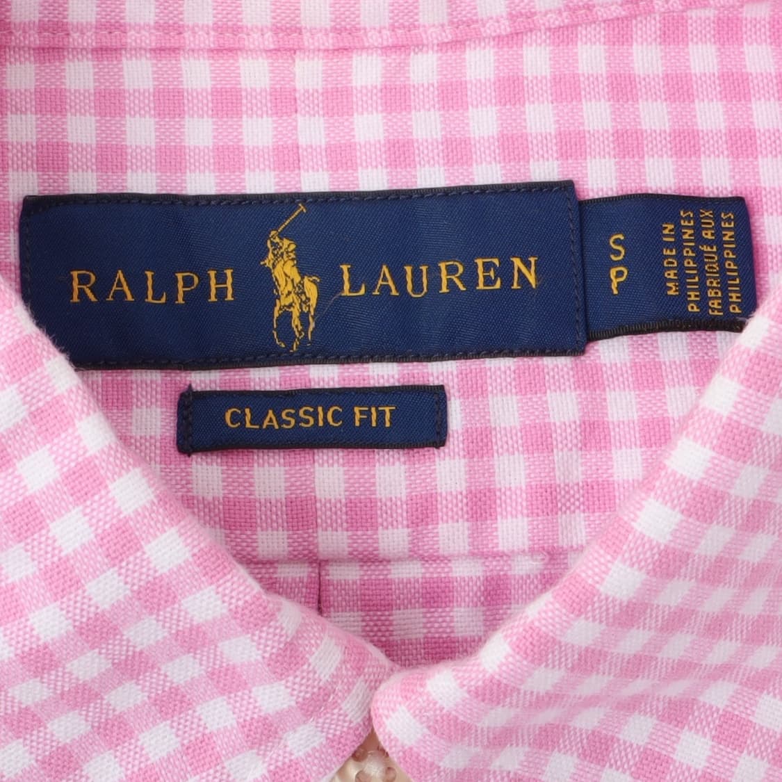 폴로 랄프로렌 라이트 핑크 깅엄체크 클래식핏 셔츠 상품이미지8