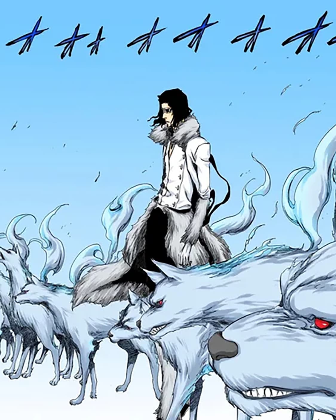 Tornado Mart 00s Grey Wolf Fur Jacket 상품이미지5