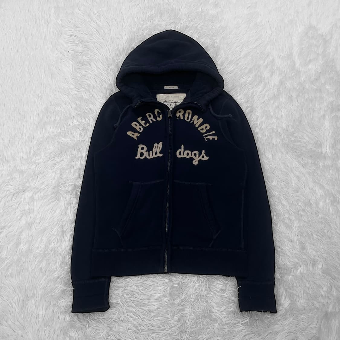 아베크롬비 아치 로고 후드집업 네이비 상품이미지2