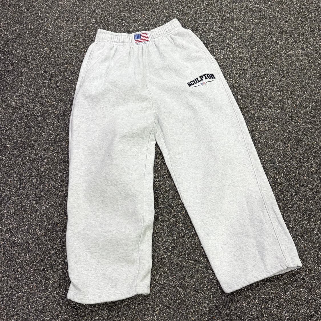 스컬프터 화이트멜란지 스웻 조거 팬츠 B3741 상품이미지3