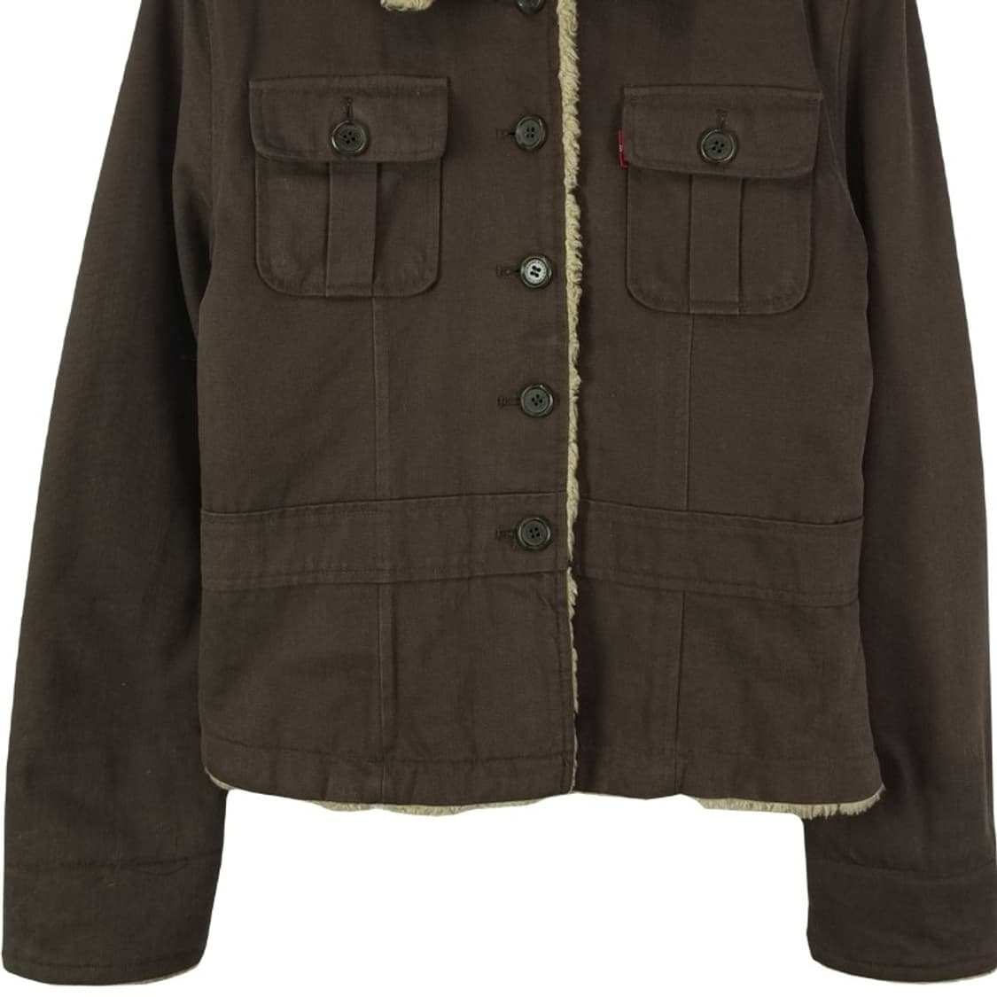 [리바이스] 빈티지 코튼 무스탕 자켓 브라운 M18680 상품이미지5