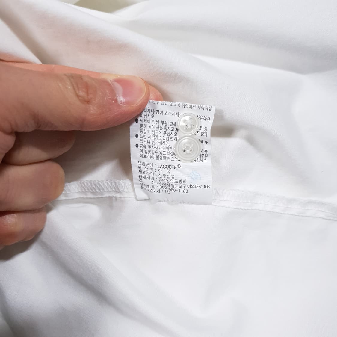 여성 XL (77-88) 라코스테 신형 25ss 옥스포드 스트레치 셔츠 상품이미지9