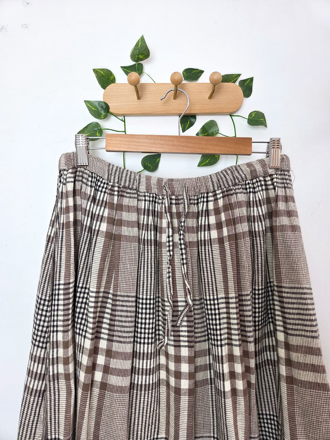 sm2 코지 체크 롱스커트 상품이미지2