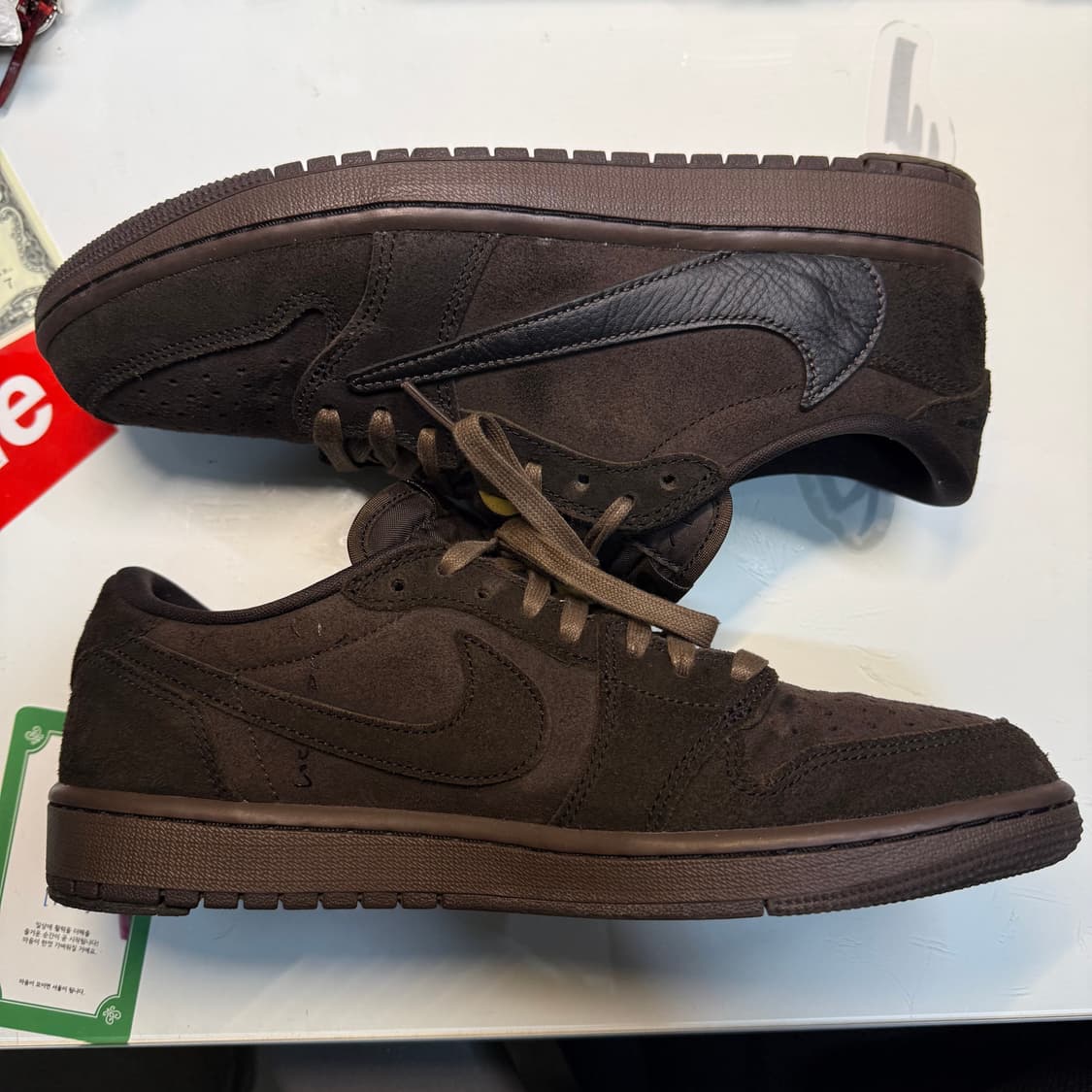 조던1 로우 스캇 벨벳 브라운 275 상품이미지2