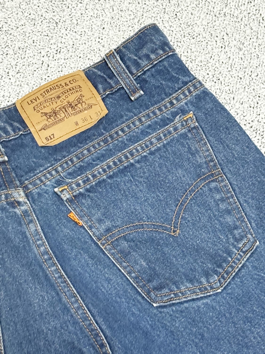 90s 빈티지 리바이스 517 오렌지탭 데님 (실34x30) 상품이미지8
