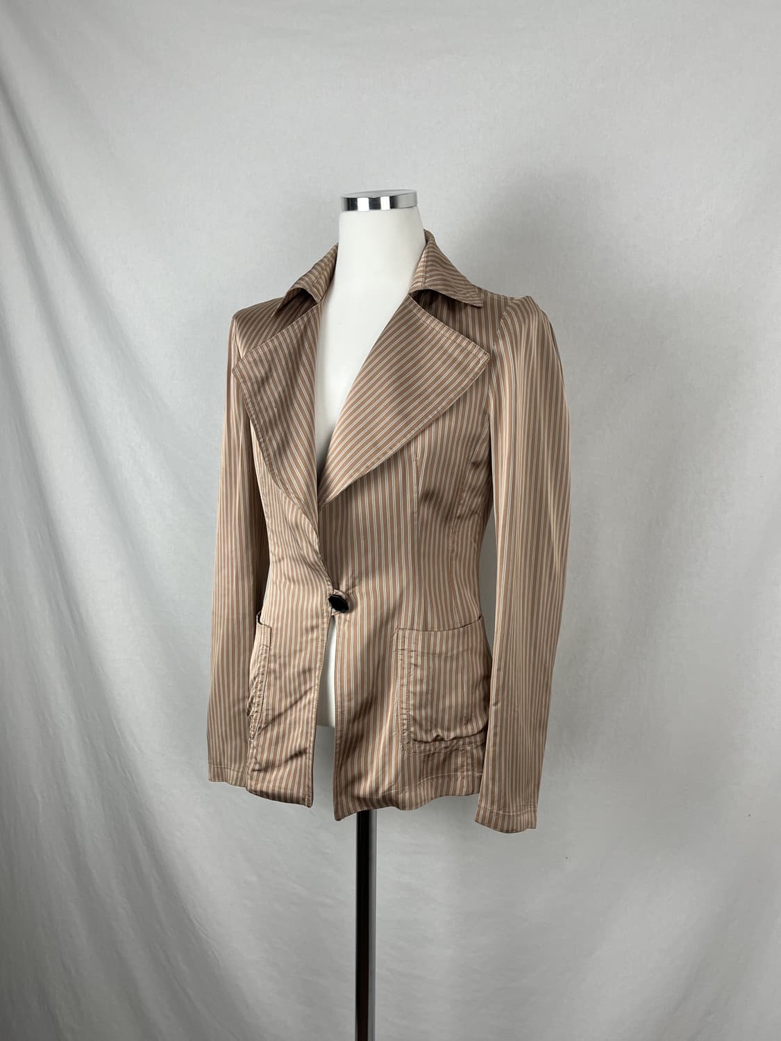 Dries Van Noten 비스코스 스트라이프 자켓  상품이미지1