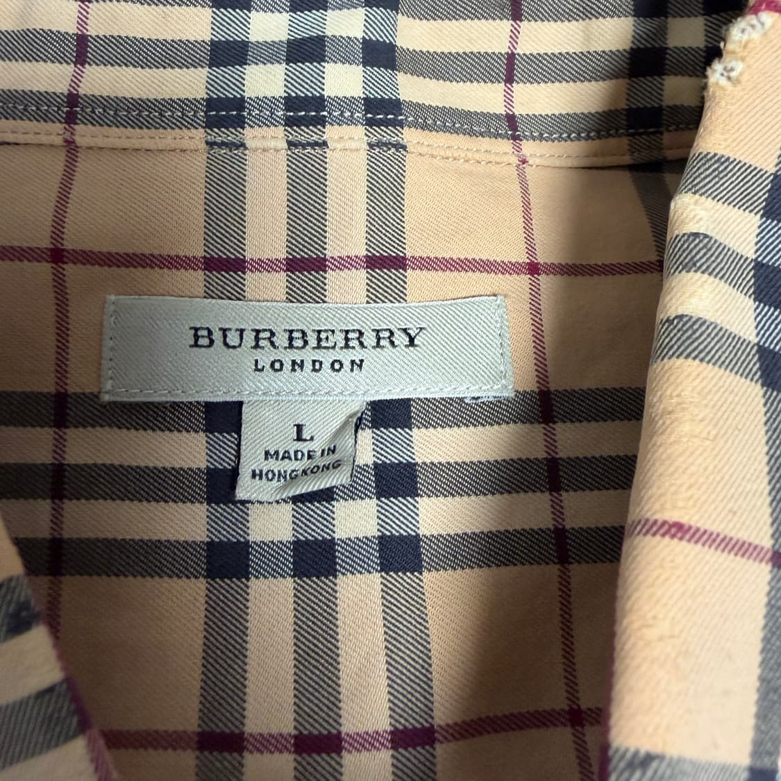 버버리 런던 체크셔츠 L 상품이미지2
