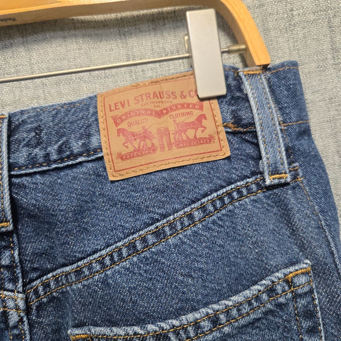 리바이스 여성 와이드 데님 청바지  상품이미지4